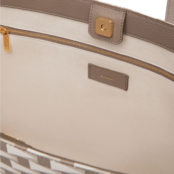 Bally large geometric grey tote bag - Picture 2 of 10